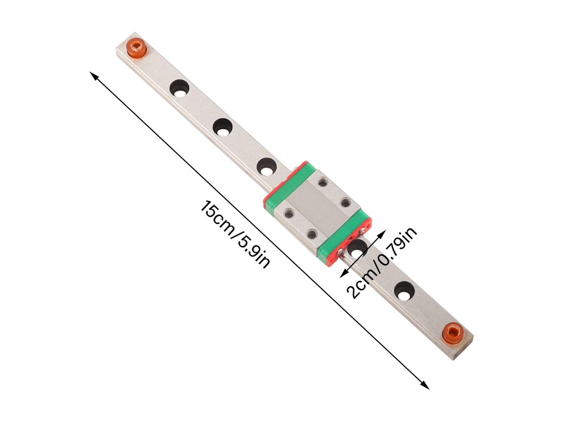 Guia Linear Miniatura Lml9b 9mm Bloco 150mm