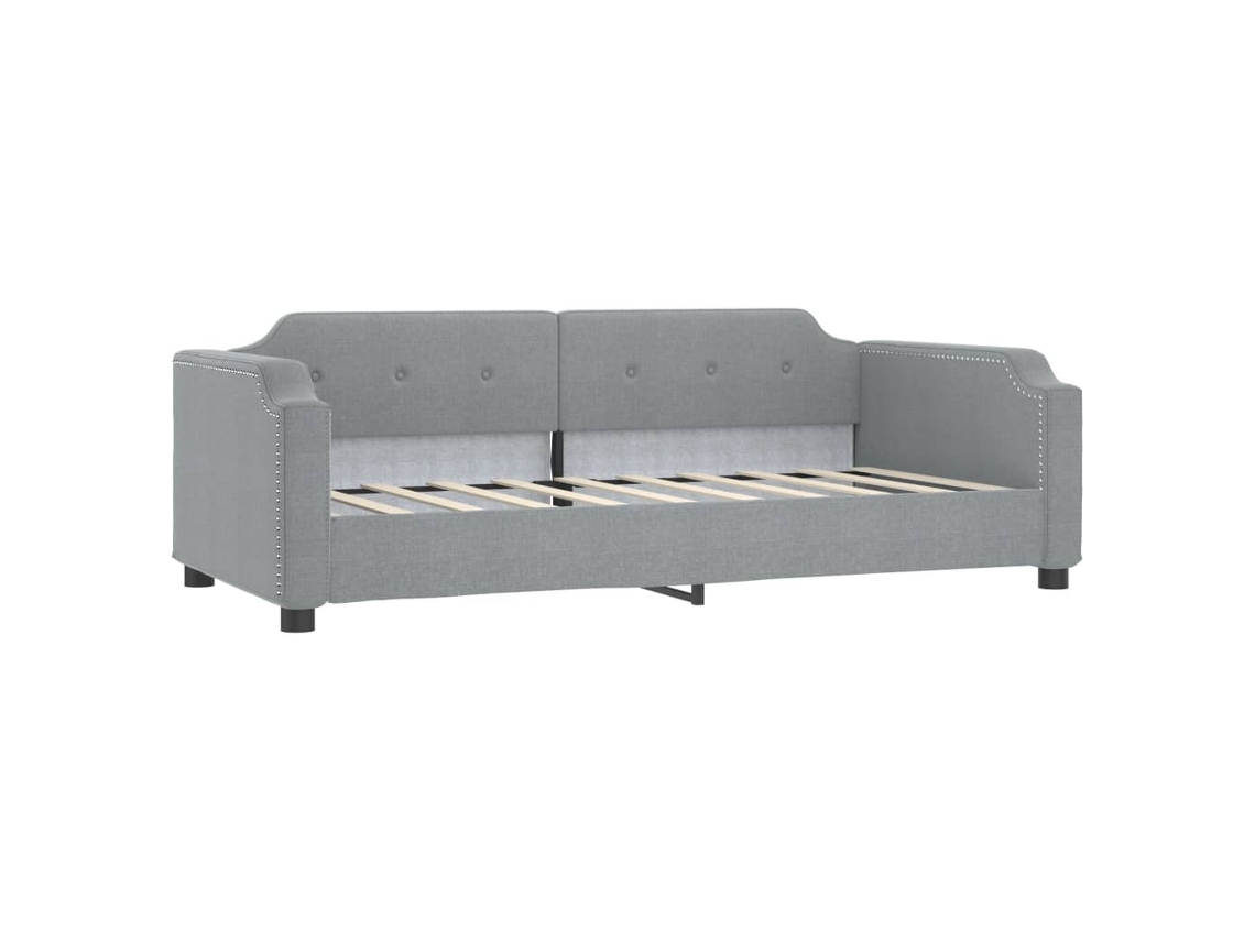 Day Bed, Day Beds Vidaxl Cinzeto Tecido (90 X 200 Cm)