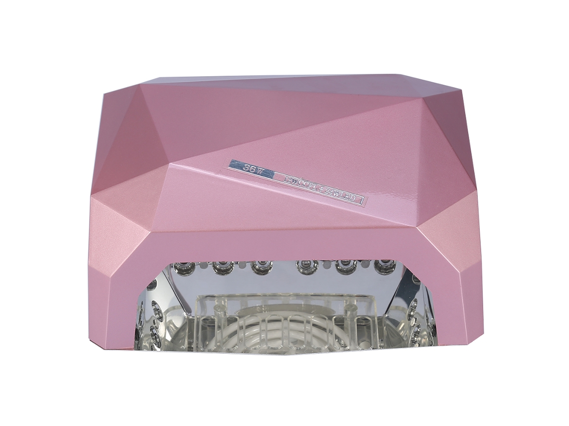 Lâmpada de secagem UV CCFL LED para esmalte de unhas 36W com sensor automático e temporizadores ajustáveis Champagne