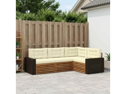 Vidaxl Conjunto De Sofás Para Exterior 4 Pcs
