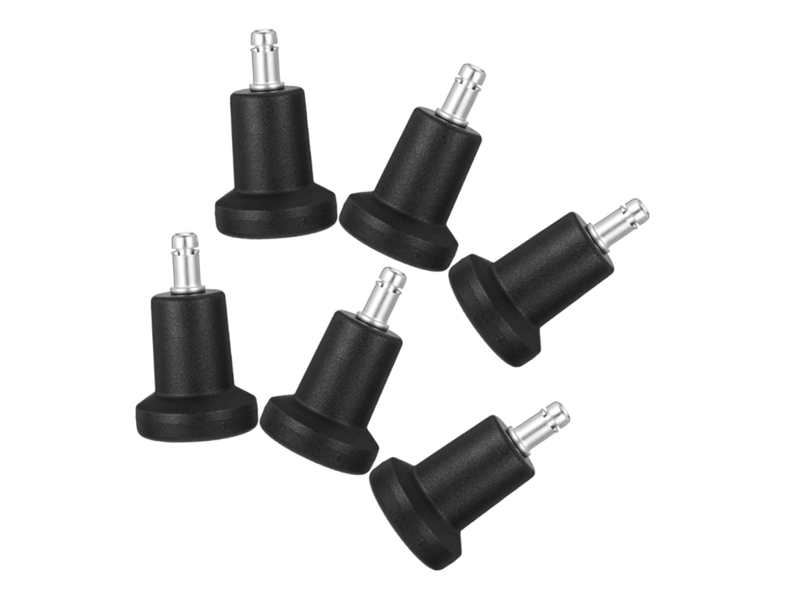 Conjunto De 6 Cadeiras Com Rodízios, Trava E Antiderrapantes Para Móveis.
