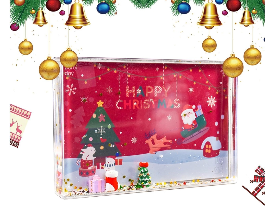 Molduras Decorativas De Natal Para Fotos, Decoração Festiva. Estável Na Borda De |