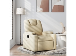 Vidaxl Poltrona Reclinável Em Tecido Creme
