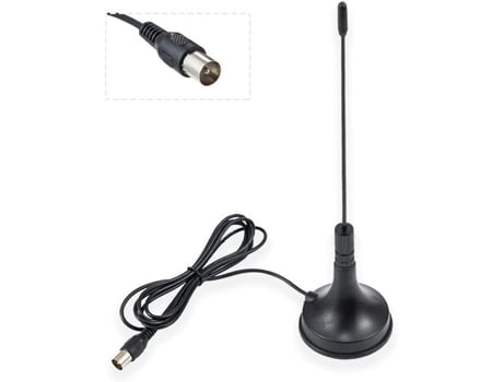 Antena Dvb T Hdtv Para Smart Tv Antena Digital Interna Tv 5dbi Com Base Magnética Conector Tv Macho Vhf Uhf Mini Tv 1.5m Home Fit Training