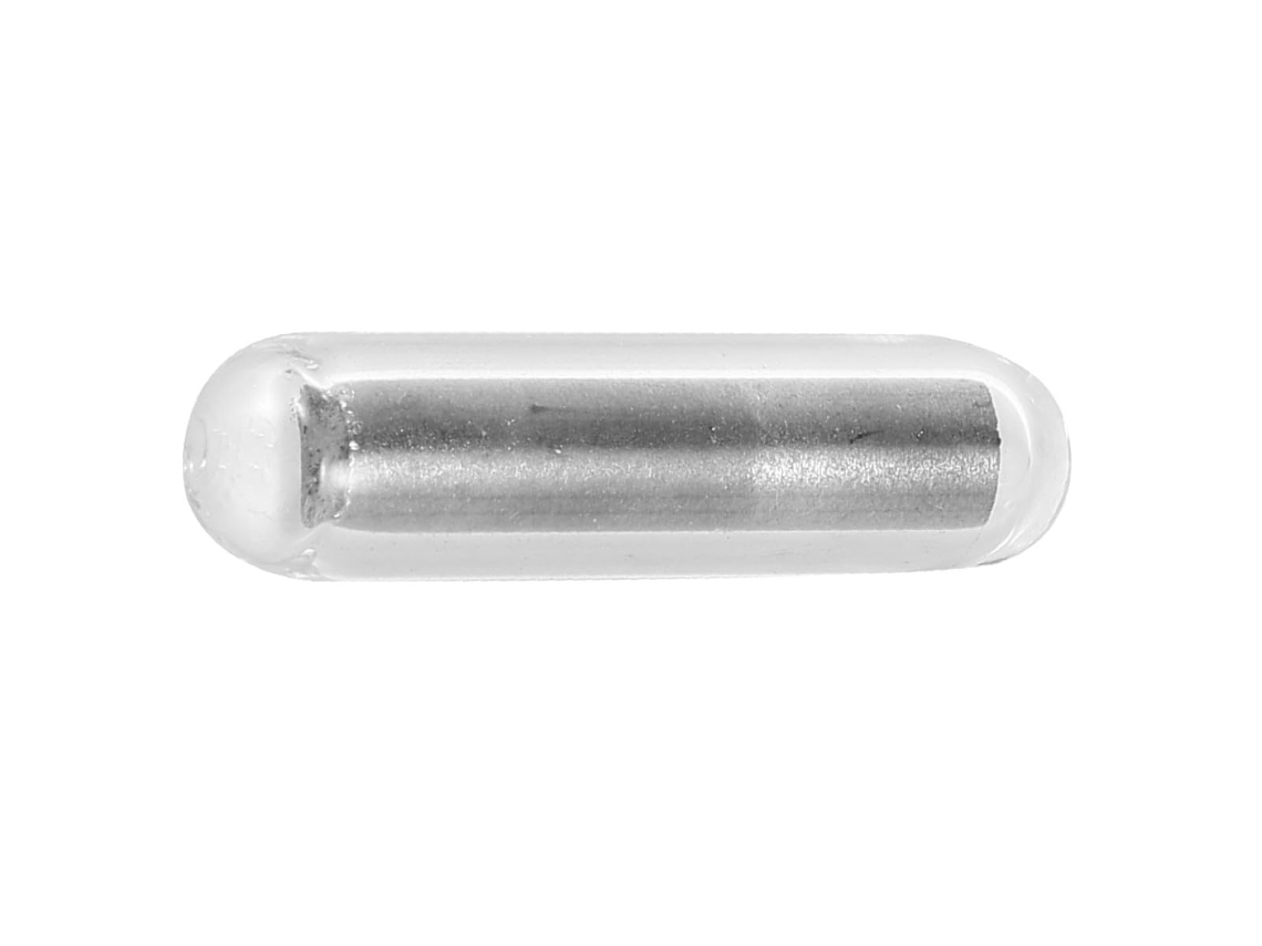 Barra Magnética De Ptfe Prateada Para Laboratório, Agitador E Fácil De Usar