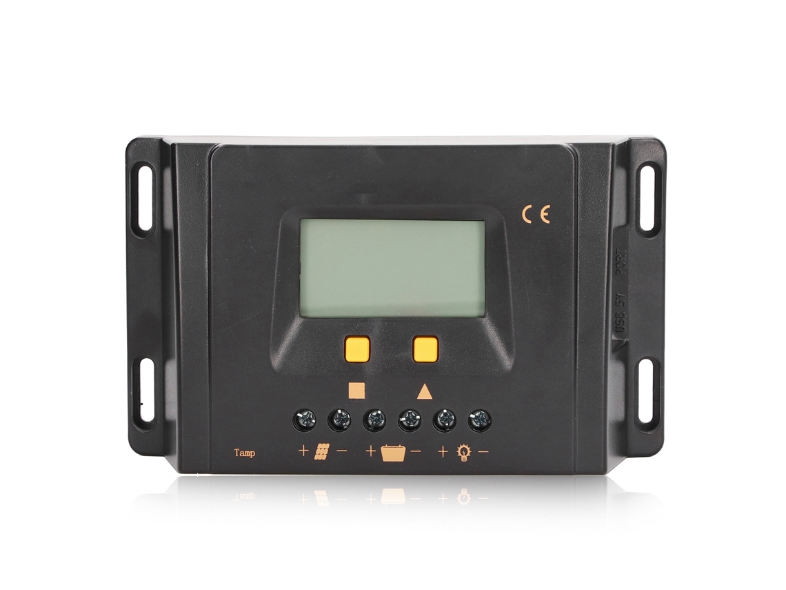 Controlador De Carga Solar Pwm 12v 24v Automático 20a Com Proteção E Display Lcd