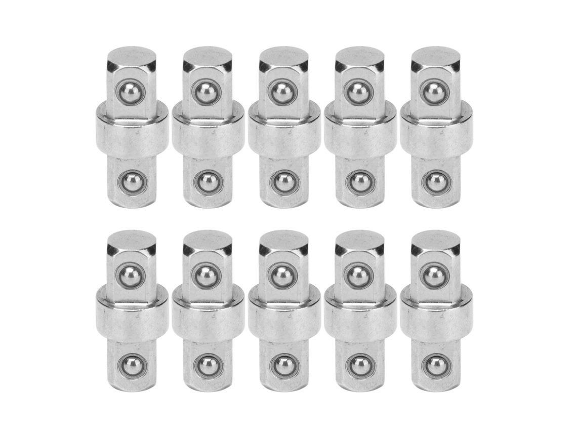 10 Peças Conector Chave 3/8in Adaptador Chave De Dois Extremos Ferramenta De Conversão Aço Inoxidável