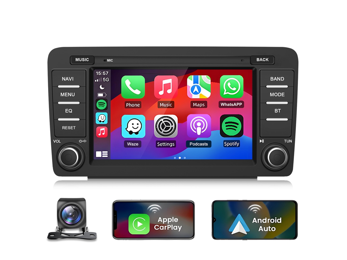 Rádio Junsun Para Skoda Octavia Yeti Superb Con Android 14 | Cámara | 2 Gb + 64 Gb | Carplay/Auto +Camera