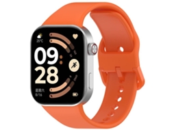 Bracelete para Redmi Watch 6 / 5 / 4 XIAOMOYU em Silicone Esportivo com Fecho Reverso Laranja
