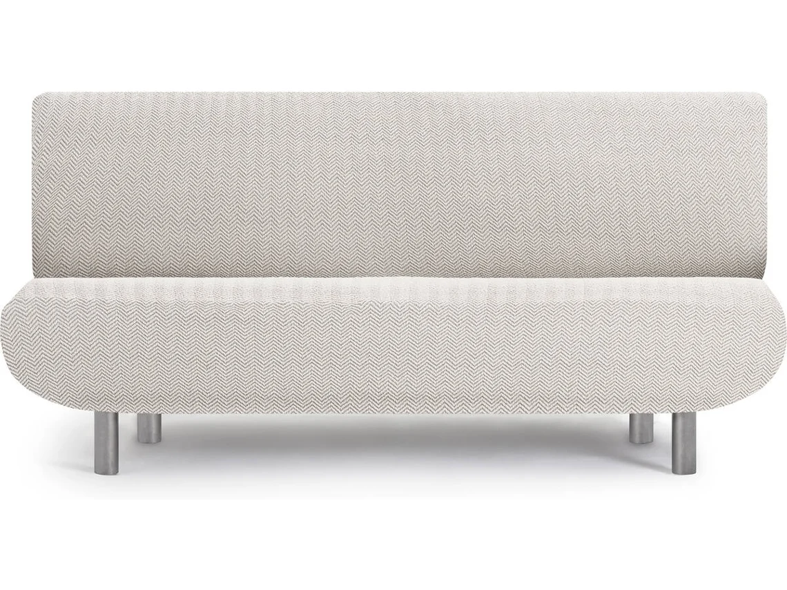 Capa de Sofá Clic Clac 3 Lugares EYSA Premium Jaz Tecido Multielástico (230 x 160 x 100 cm - Poliéster e Algodão - Crudo)