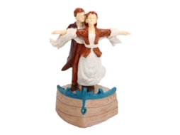 Mali ornamento de Estátua de Casal com Detalhes Exquisitos Base Estável para Decoração de Festa