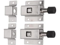 Conjunto De 2-fechaduras Deslizantes, Trinco, Trava De Porta, Fechaduras Deslizantes Em Aço Inoxidável Para Porta