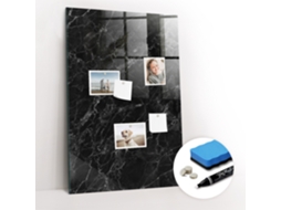 Quadro Magnético Decorativo Mármore Escuro Para A Cozinha Espelharte (60x90 Cm)