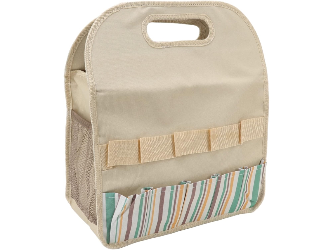Bolsa Organizadora De Jardinagem Grande Capacidade, Feita De Tecido Oxford 600d Com Alça E Base Em Pe Bolsa Para