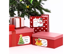 Adesivo de Parede 4 etiquetas de Natal para presentes AMBIANCE STICKER