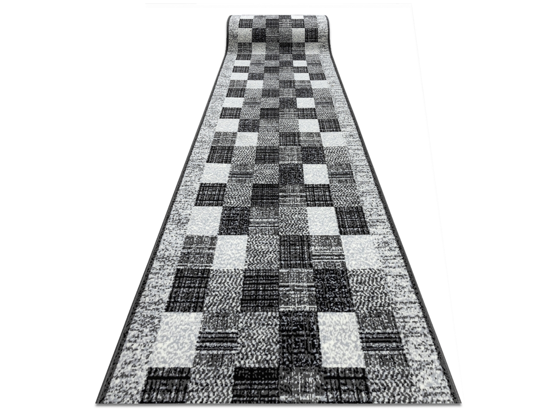 Passadeira Bcf Rafia Cinzento 100 cm