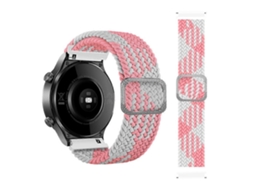 Pulseira De Relógio Universal Ajustável De 20 Mm Em Nylon Trançado Elástico