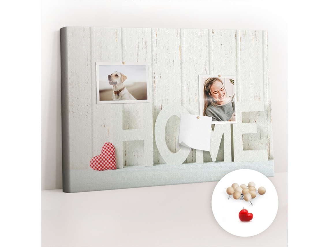 Painel De Cortiça Para Parede Inscrição "casa" Para O Quarto Das Crianças Espelharte (60x40 Cm)