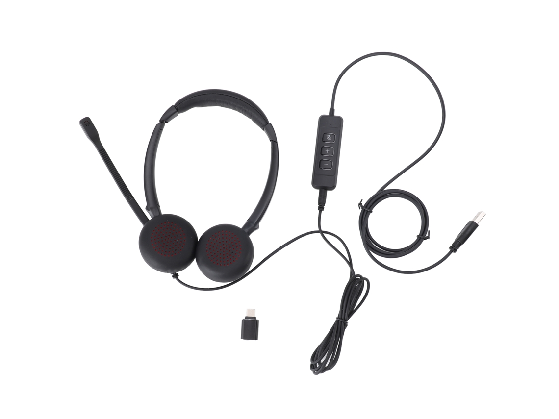 Aetheria fone de Ouvido Profissional com Cancelamento de Ruído para Atendimento Ao Cliente Usb C e 3.5mm