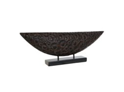 Home Esprit Figura Decorativa Marrom Preto Colonial 66 X 8 X 23 Cm