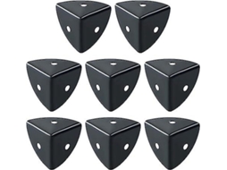 Protetores De Canto De Aço Inoxidável Preto, Estojo De Voo, 8 Peças Xindaren Slowmoose