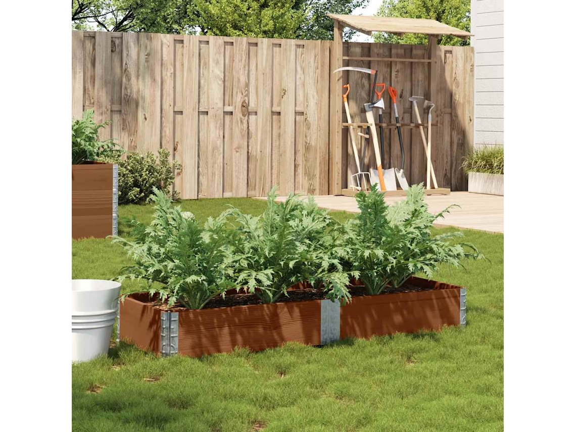 Vidaxl Vaso/floreira Para Jardim 150x50 Cm Pinho Maciço Castanho