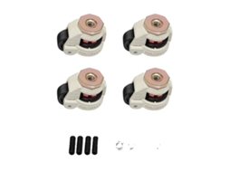 Roda De Nivelamento, Material De Nylon, Capacidade De Carga Pesada, Prata