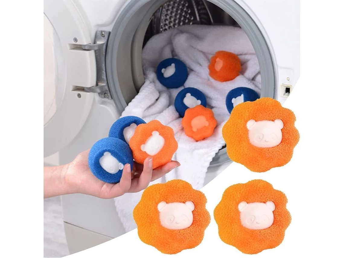 6 Bolas Para Remover Pelos De Mascotas, Limpiador De Pelos De Cão E Gato Para Roupas E Lavanderia