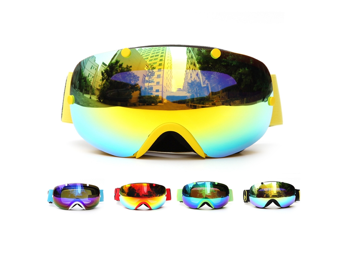 Gafas de Esqui de Inverno UV400 Antideslumbrantes, Antiniebla, Desmontáveis, Unissex, Esportes de Neve S/MARCA