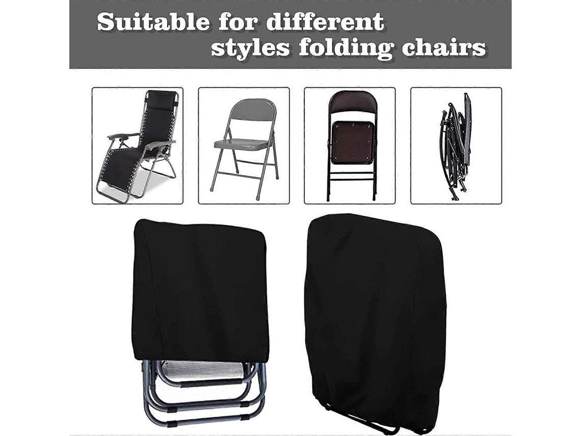 2 Capas Plegáveis para Chaise Longue, Impermeáveis, com Bolsa