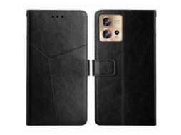 Capa De Couro Flip Com Padrão Y Para Motorola Edge 30 Fusion/moto S30 Pro Ht01