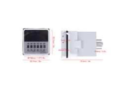 Relé Temporizador Digital Laxiscreed Com Suporte A Energia, Led E Atraso Não Cíclico