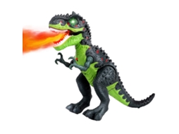 Brinquedo Dinossauro Elétrico Com Spray De Fogo Som De Rugido E Andamento Para Crianças
