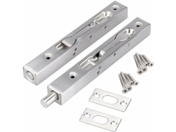 Conjunto De 2 Fechaduras De Segurança Embutidas Para Portas Com Trinco Oculto