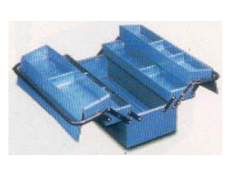 Caixa de ferramentas de metal azul 4 compartimentos HECO