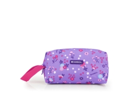 Estojo Necessaire GABOL Violet com Flores e Resistente À Água