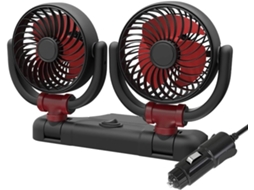 Ventilador De Resfriamento Automático Ajustável Em 360° 5v 12v 24v Para Painel Cabeça Dupla