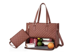 Bolsa Térmica Para Almoço, 15,6 Polegadas, Cor Verde, À Prova De Vazamentos, Compatível Com Computador Portátil, Design 2 Em 1