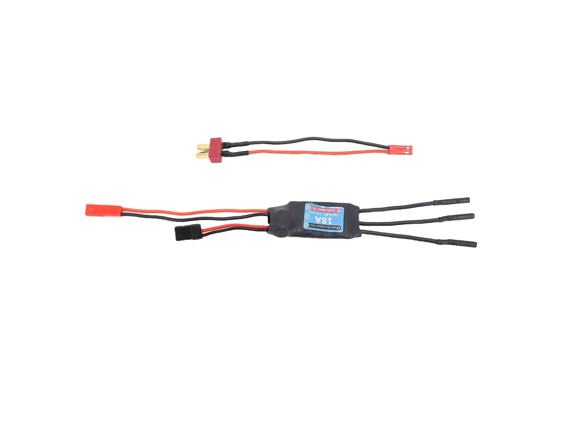Controlador De Velocidade Elétrico Esc Brushless 18a Para Carros Rc 1/24 1/28 Bateria 2-4s Com Cabo De Conexão