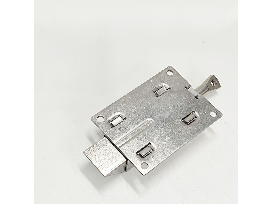 Porta-objetos em aço inoxidável com trava para guarda-roupa, 101x49mm,