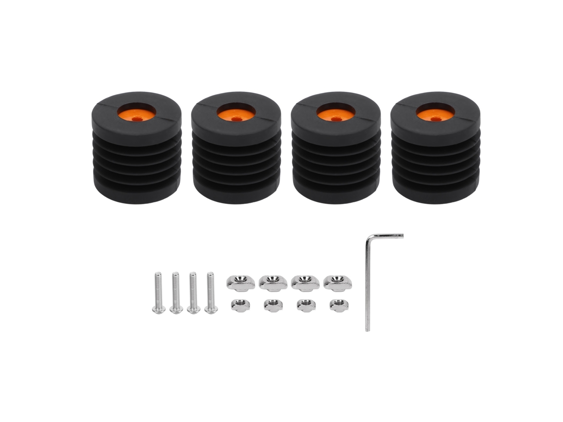 Peças Pés Antivibração Impressora 3d Borracha Antideslizante Para Bambu X1 X1c Ender 3