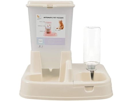 Dispenser Automático de Ração e Água para Gatos e Cães Branco GSEDAOX