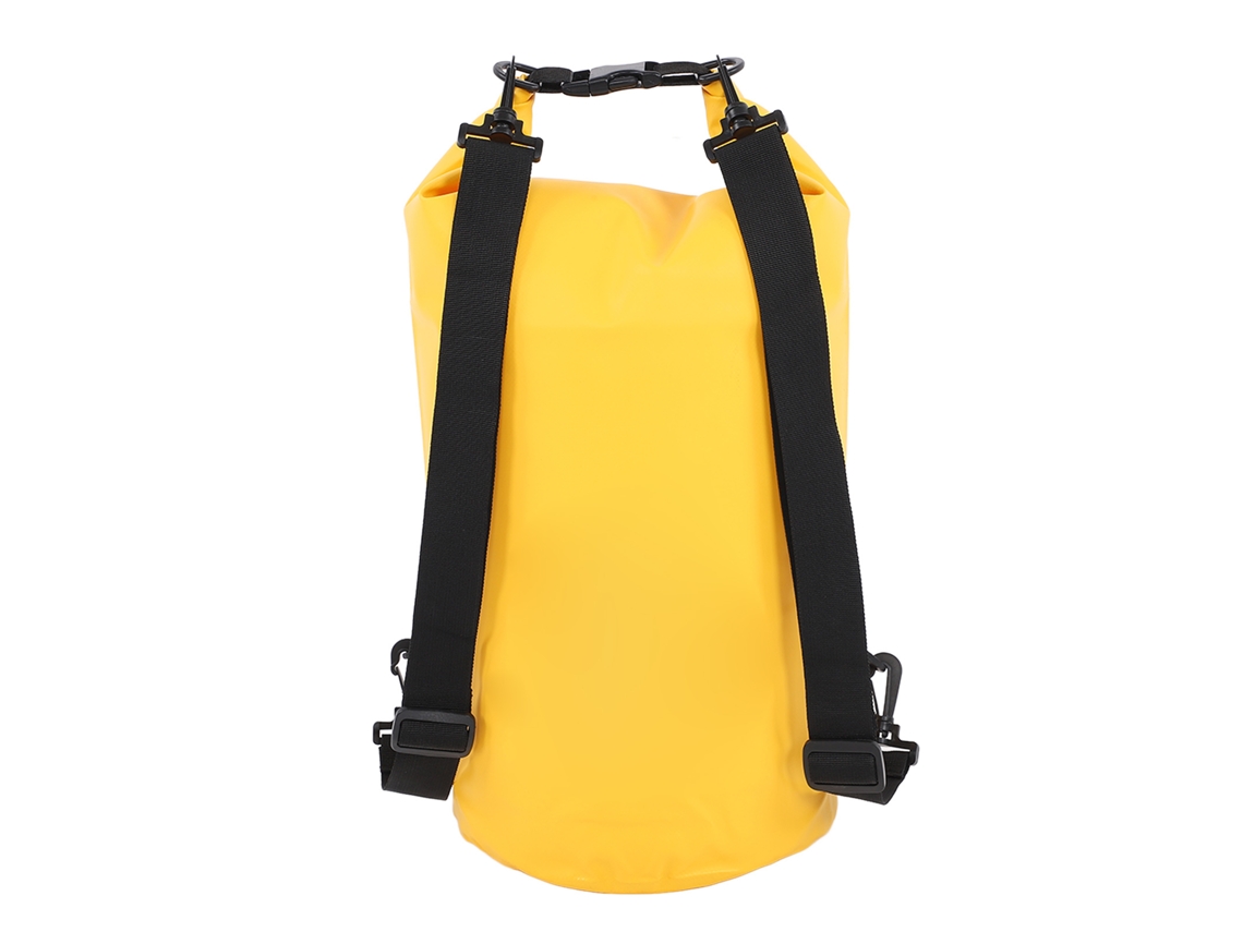 Bolsa Seca 20l Impermeável Pvc Amarela para Boating Kayaking