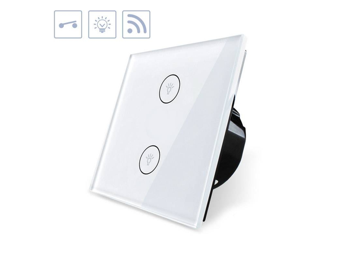 Interruptor Táctil Duplo Wifi-Voz LEDBOX