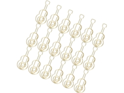 Luxshiny 30-clipes De Papel Em Formato Guitarra Metálicos Dourados, Mini Clipes Criativos De Ferro Para Escritório E