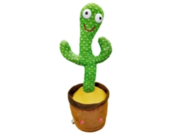 Bjww - Cacto de Pelúcia 32cm Dançante Cantante Gravador de Voz - Presente para Bebê