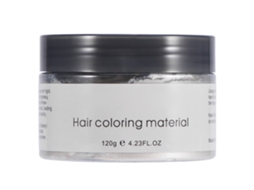 Tintura de cabelo descartável unissex 2026, creme de argila de 120ml para colorir e estilizar os cabelos (branca)