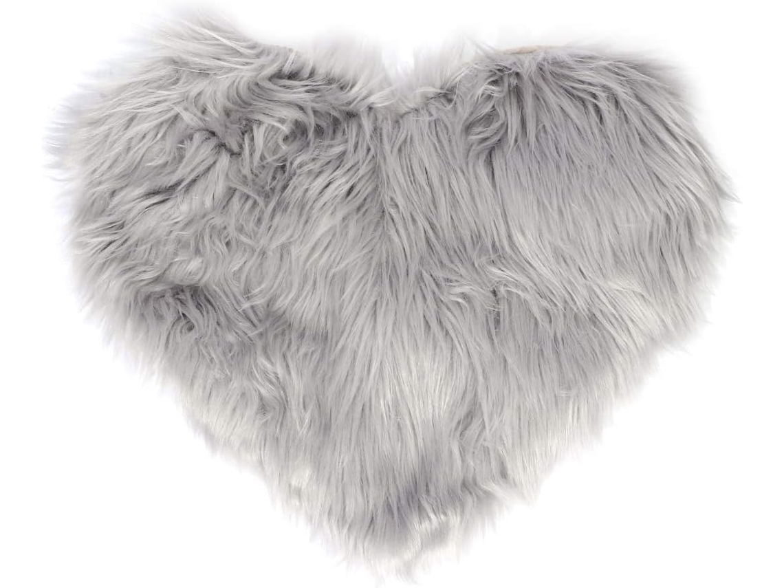 Capa de Almofada Decorativa e Aconchegante em Formato Coração, Feita Pelúcia, Ideal para Casa Carro, CHABERLU