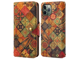 Capa Para Iphone 11 Pro Pele Sintética Amarelo