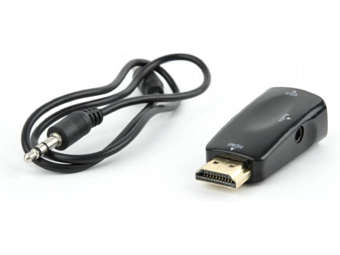 Cabo Hdmi, Conversor Hdmi Para Vga (vga-hdmi, Preto)